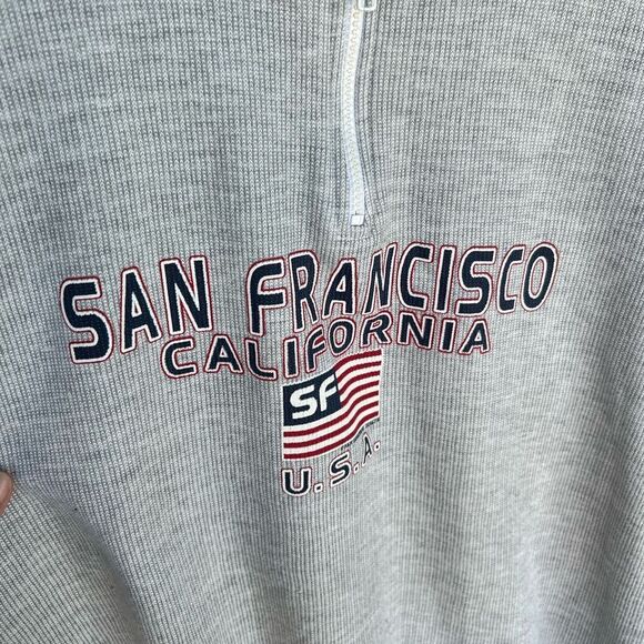 San Francisco California Vintage Sweatshirt Made in USA Gray size L - Picture 2 of 6